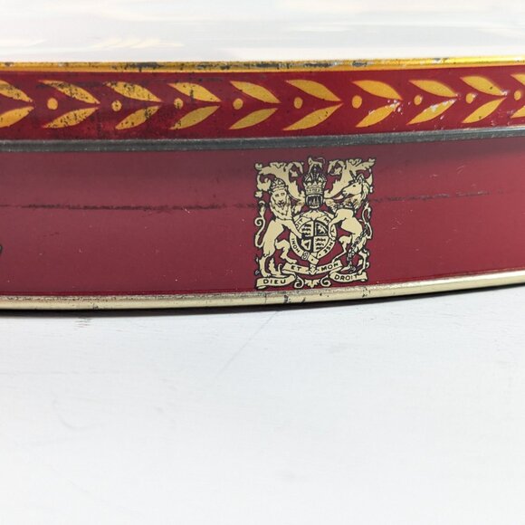 1953 Coronation Souvenir Queen Elizabeth & Prince Philip BISCUIT TIN, Carr & Co - Picture 7 of 13